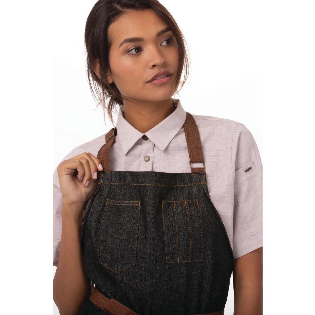Chef Works Urban Memphis Bib Apron Black