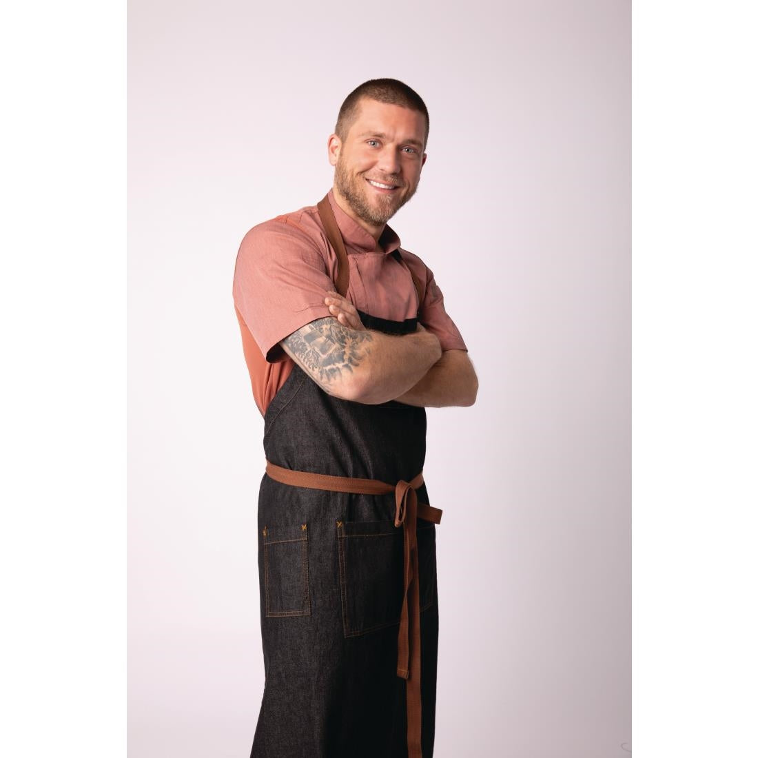 Chef Works Urban Memphis Bib Apron Black