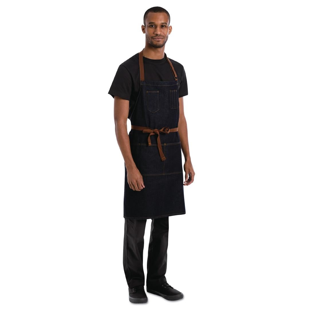 Chef Works Urban Memphis Bib Apron Indigo