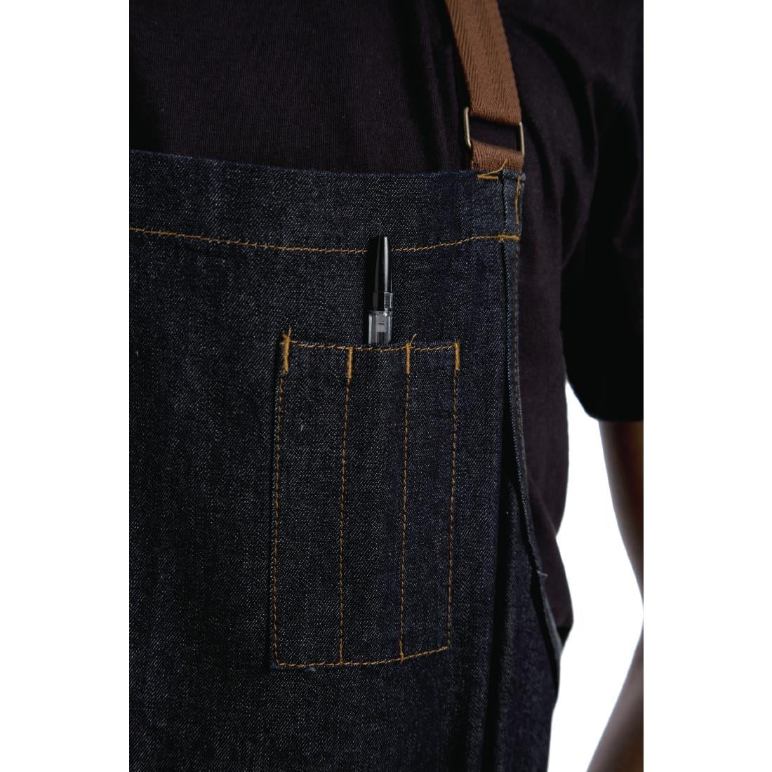 Chef Works Urban Memphis Bib Apron Indigo