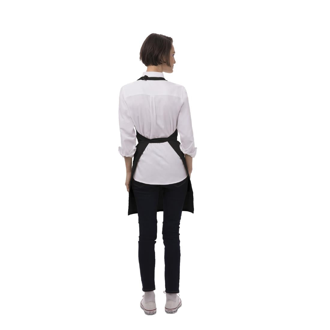 Chef Works Two Pocket Bib Apron Black