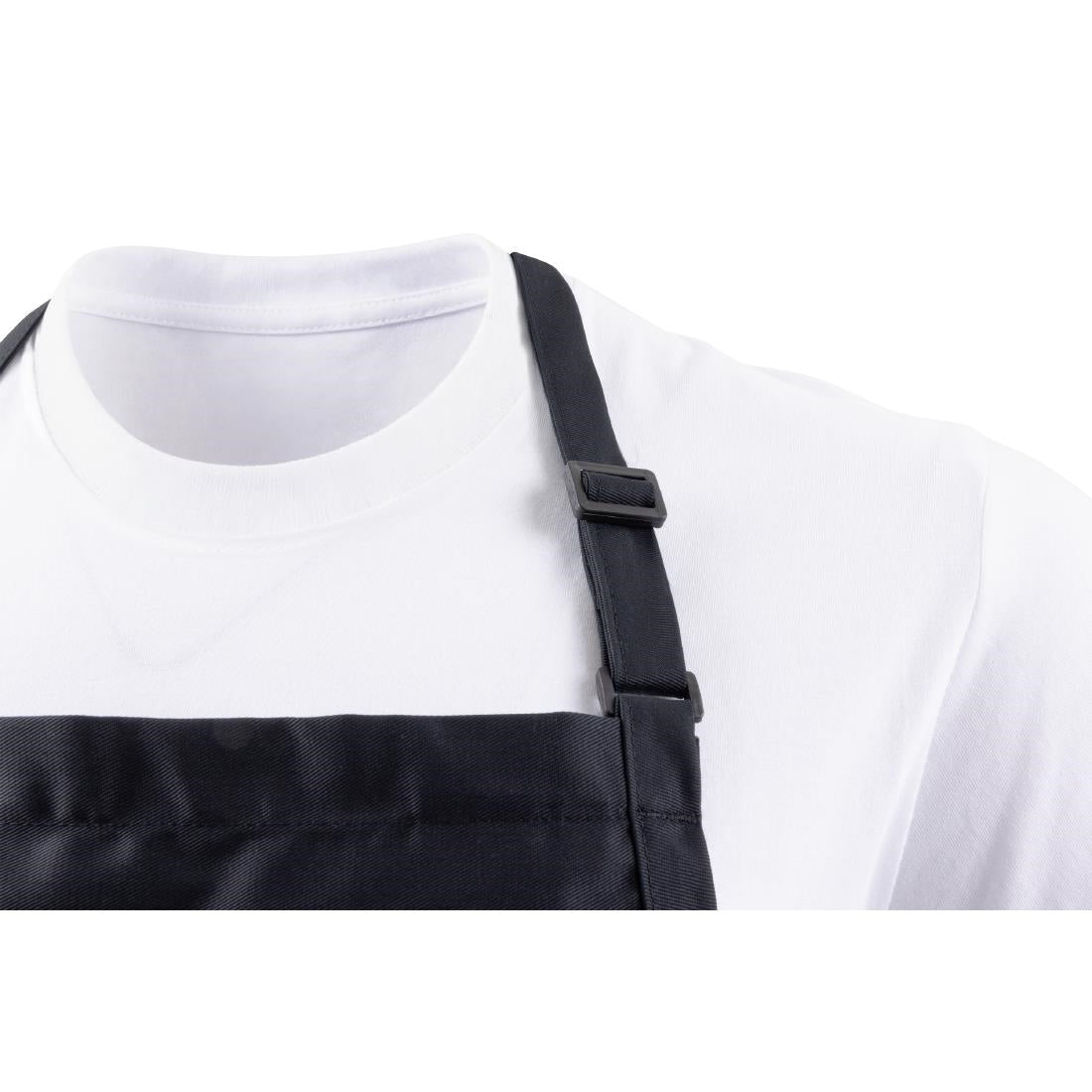 Chef Works Two Pocket Bib Apron Black
