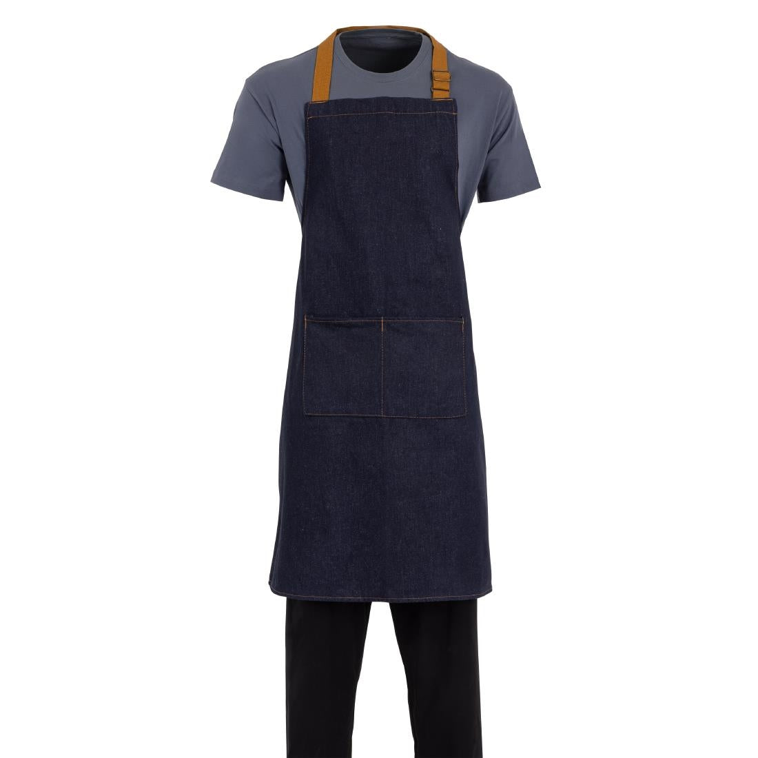 Southside Denim Bib Apron Blue