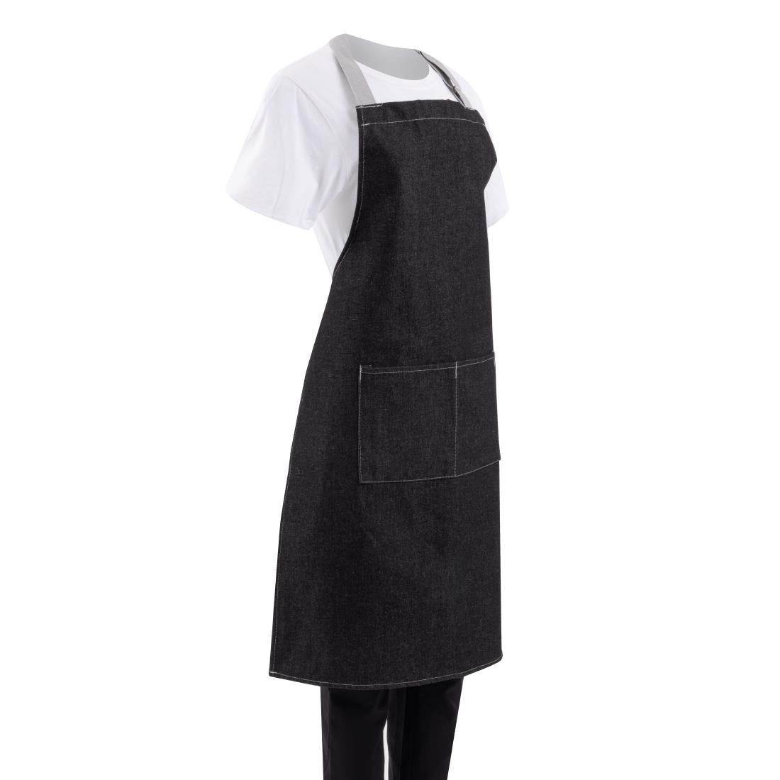 Southside Denim Bib Apron Black