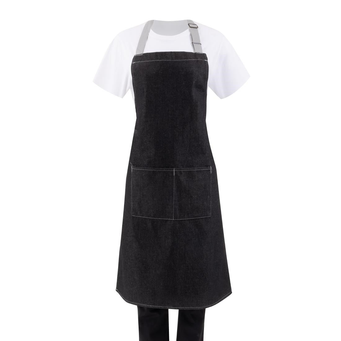 Southside Denim Bib Apron Black