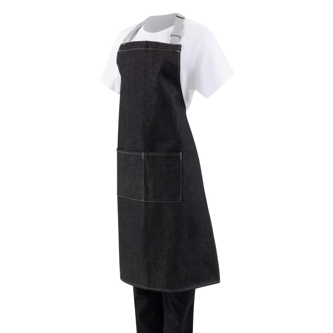 Southside Denim Bib Apron Black