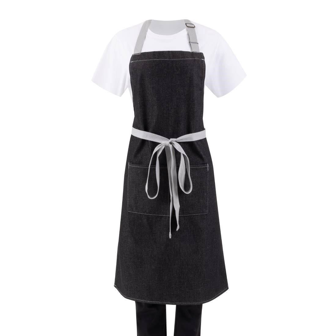 Southside Denim Bib Apron Black