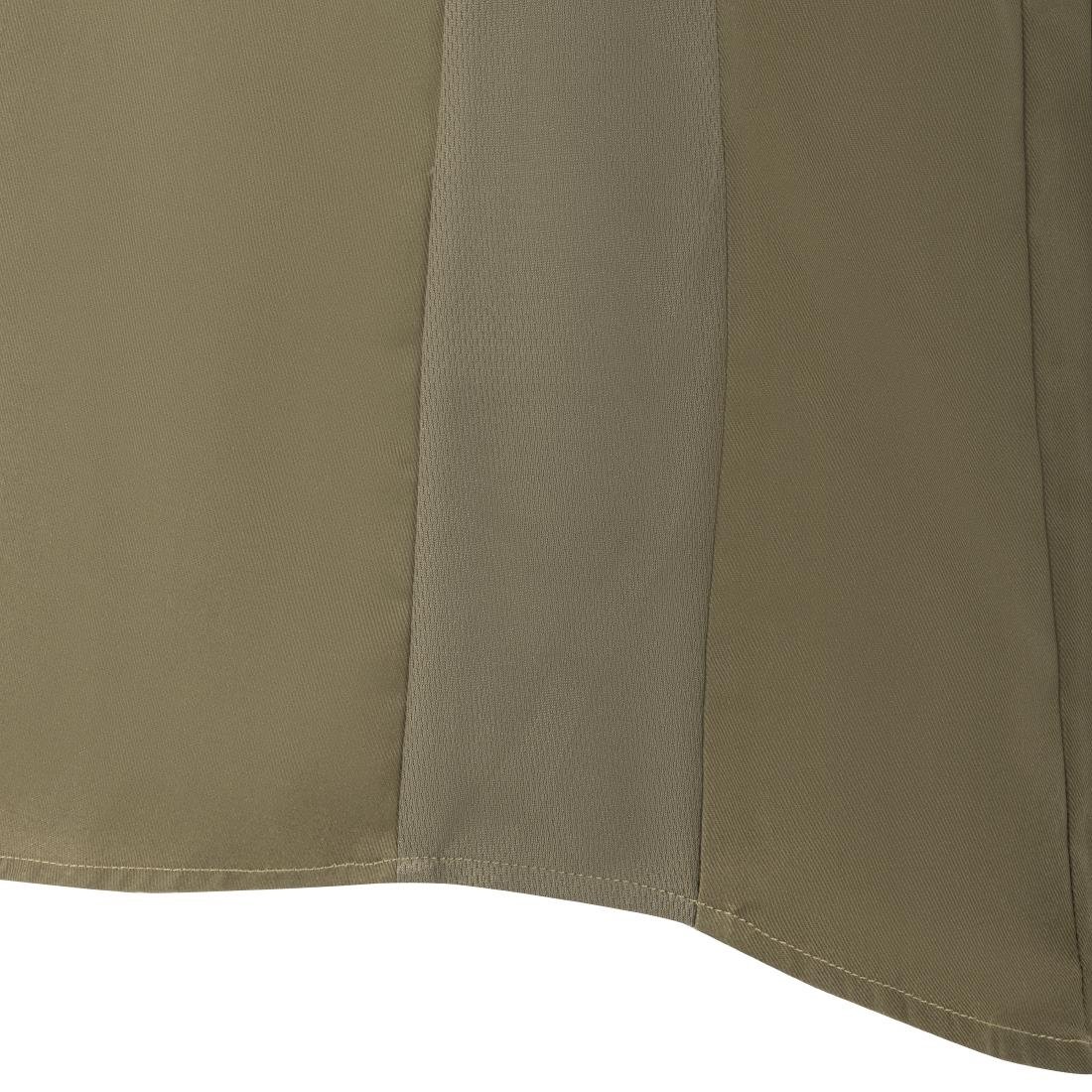 Southside Unisex Chef Jacket Band Collar Khaki XL