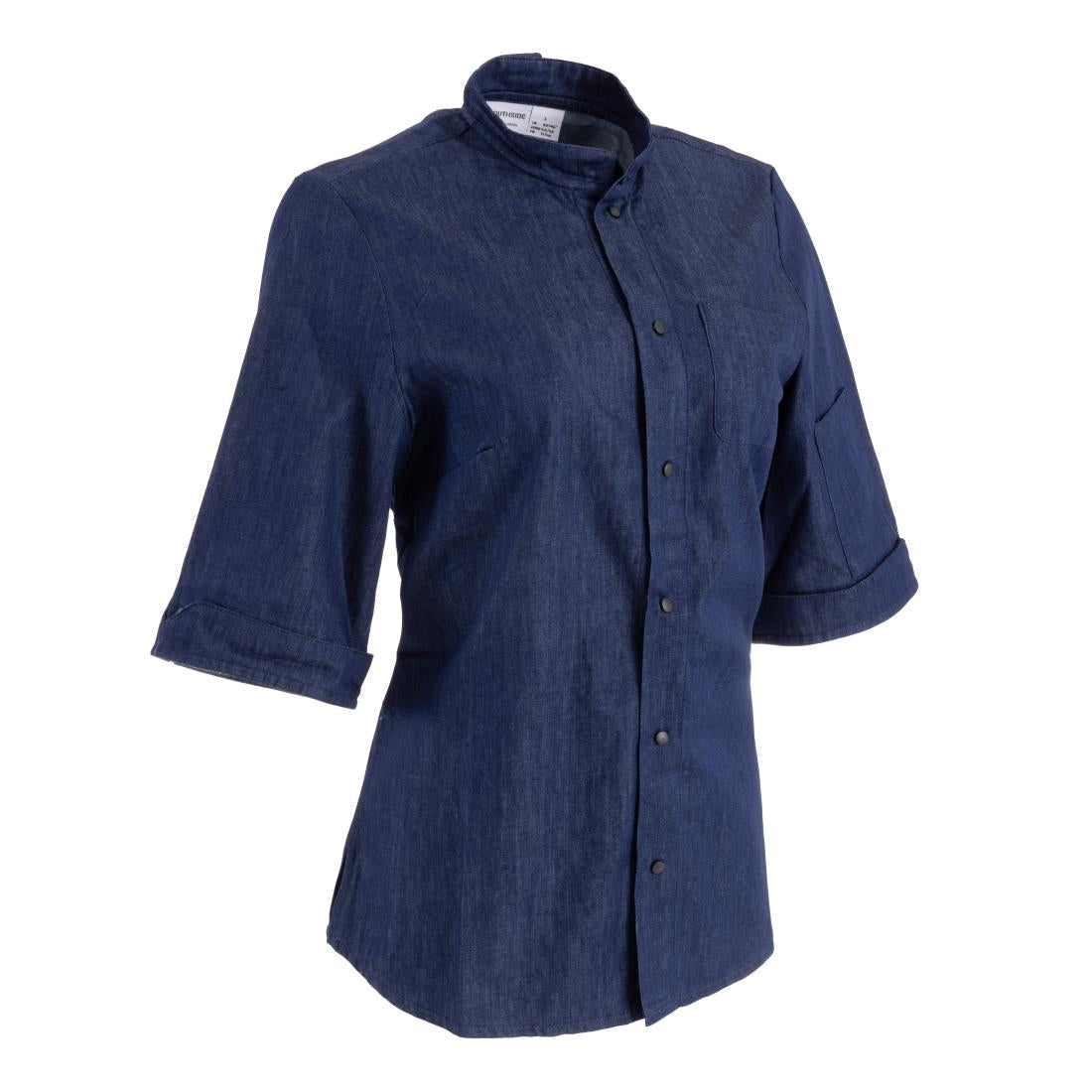 Southside NY Queens Womens Denim Lightweight Chefs Shirt Size XL