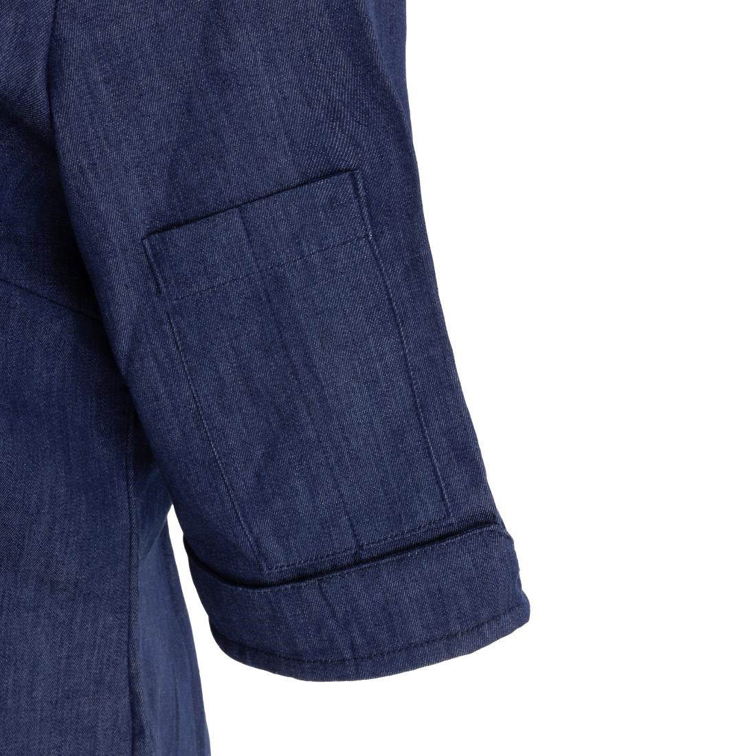 Southside NY Queens Womens Denim Lightweight Chefs Shirt Size XL