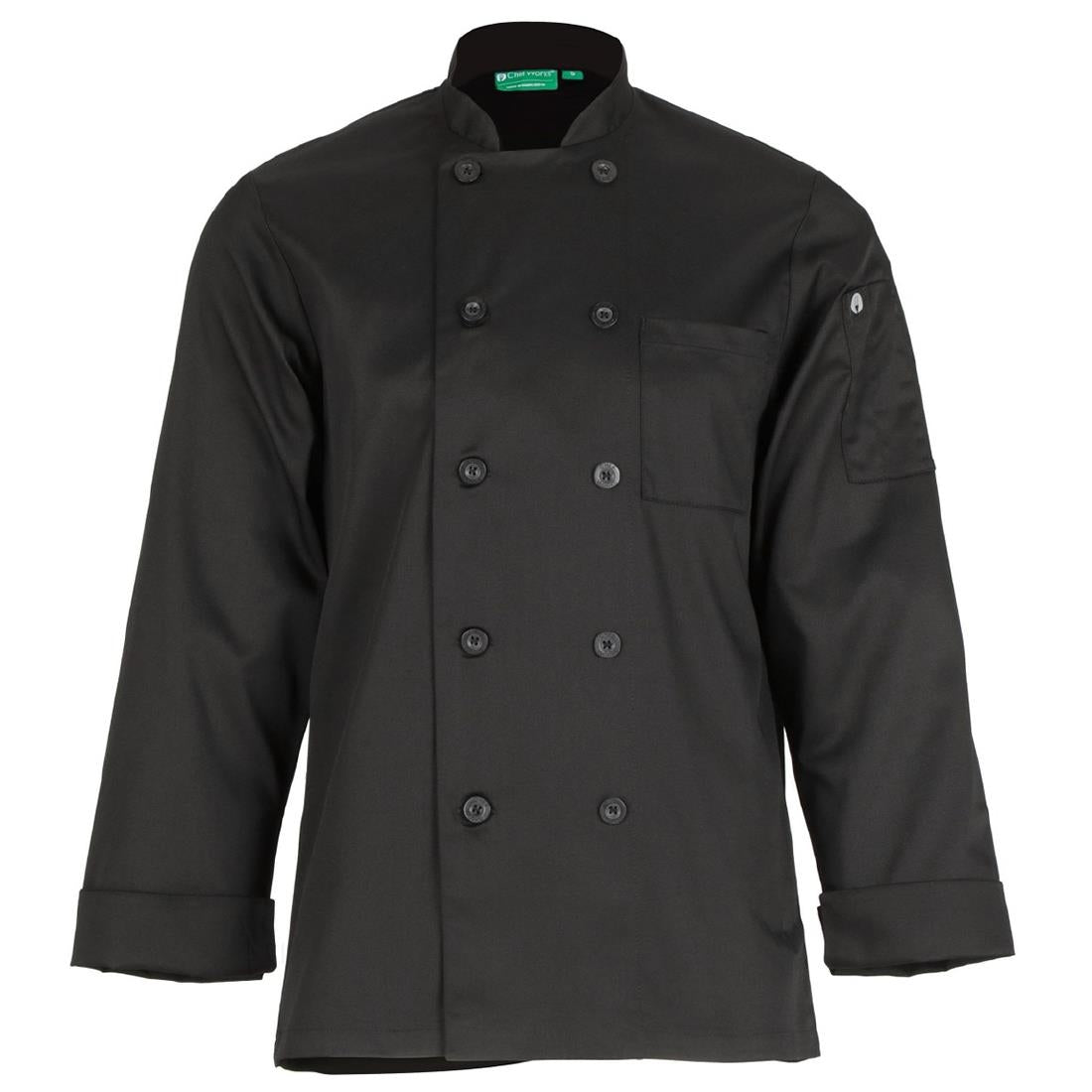 Chef Works Le Mans Recycled Unisex Chef Jacket Black 2XL