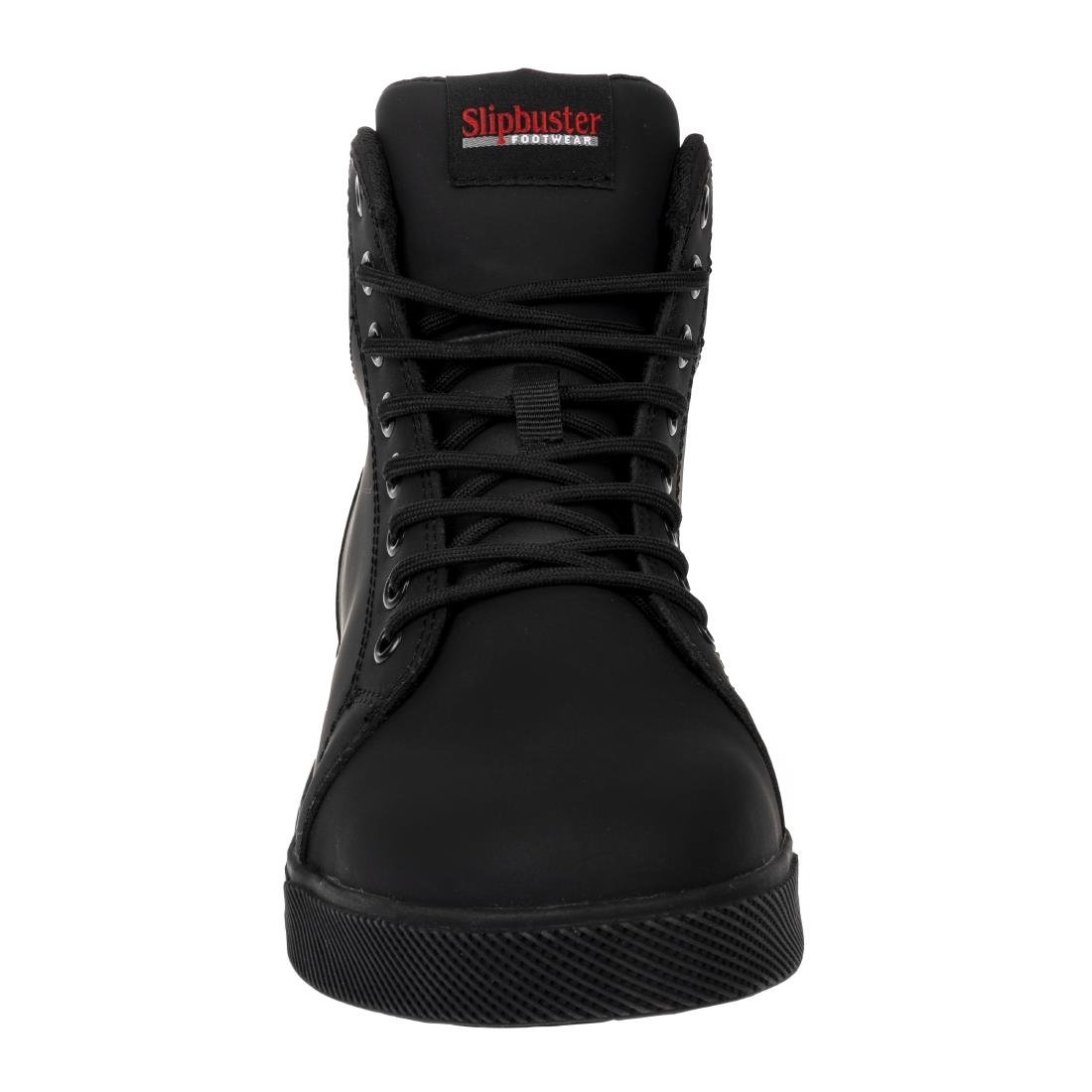 Slipbuster Microfibre Safety Hi Top Boots Matte Black 37