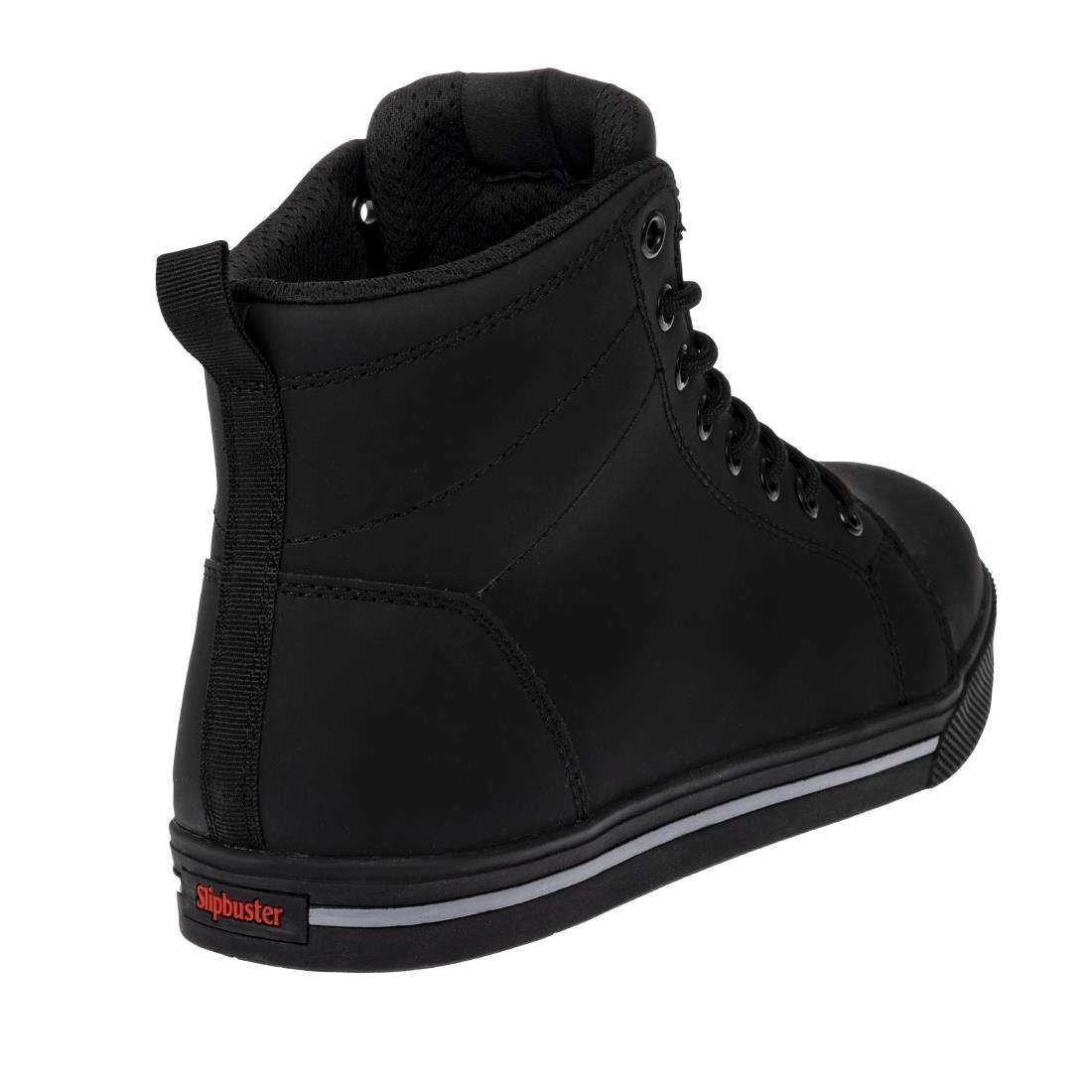 Slipbuster Microfibre Safety Hi Top Boots Matte Black 43