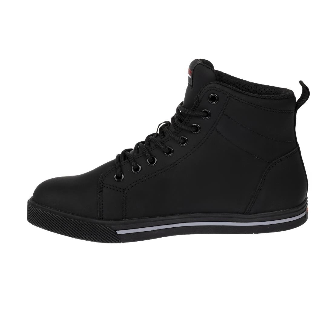 Slipbuster Microfibre Safety Hi Top Boots Matte Black 41