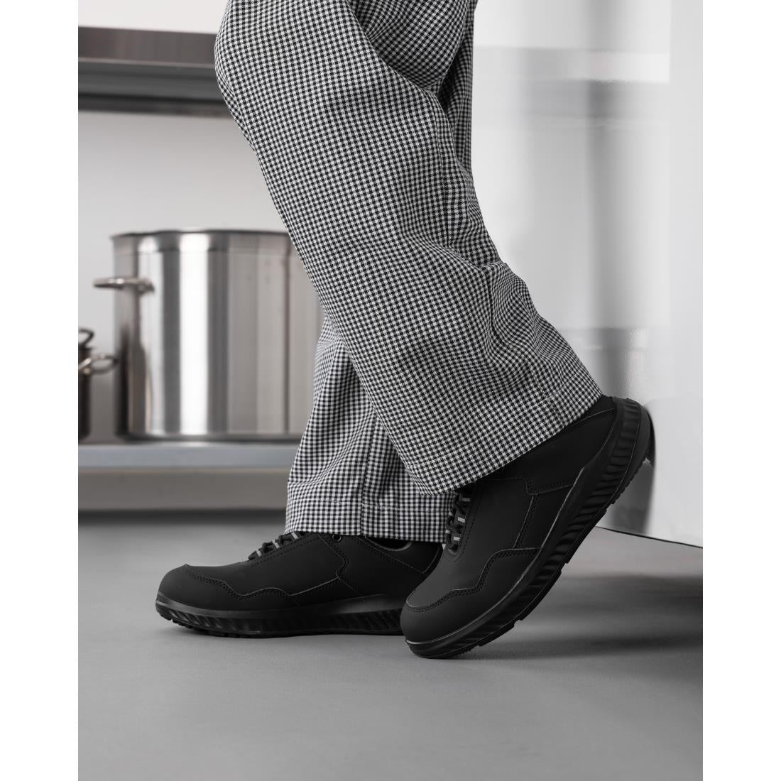 Slipbuster Microfibre Safety Trainers Matte Black 46
