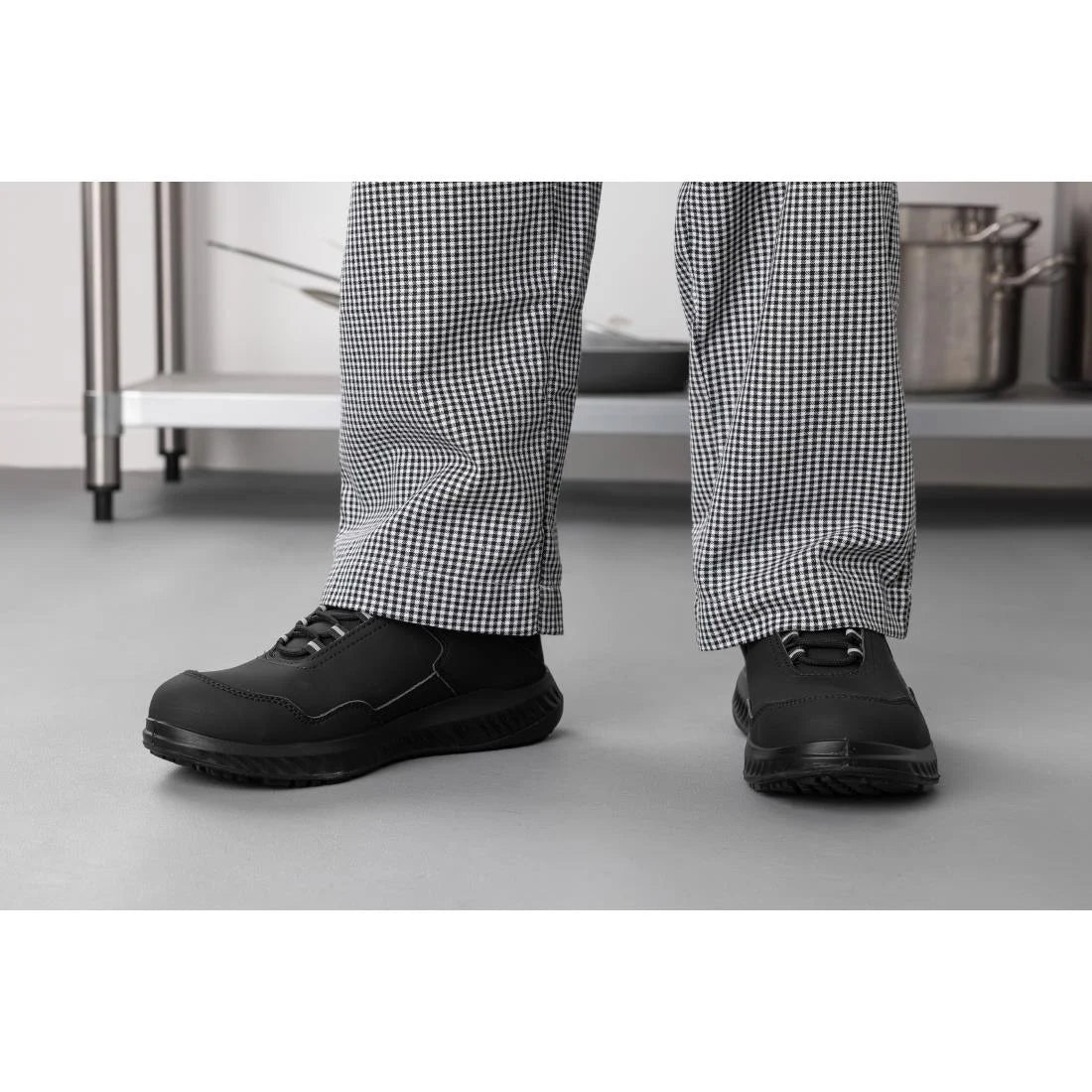 Slipbuster Microfibre Safety Trainers Matte Black 38