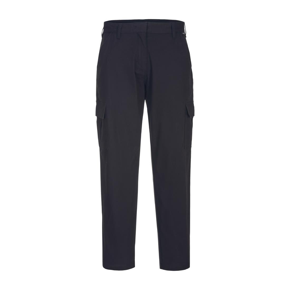 Portwest Eco Women's Stretch Cargo Trousers Black Size 16