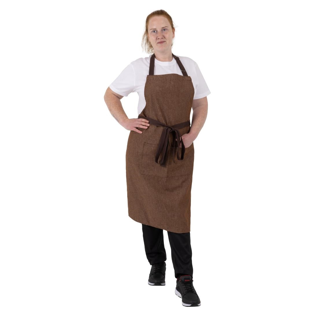 Southside Denim Bib Apron Tan