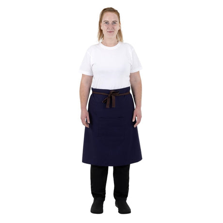 Southside Cotton Canvas Bistro Apron Navy