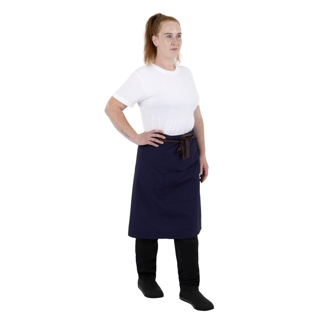 Southside Cotton Canvas Bistro Apron Navy