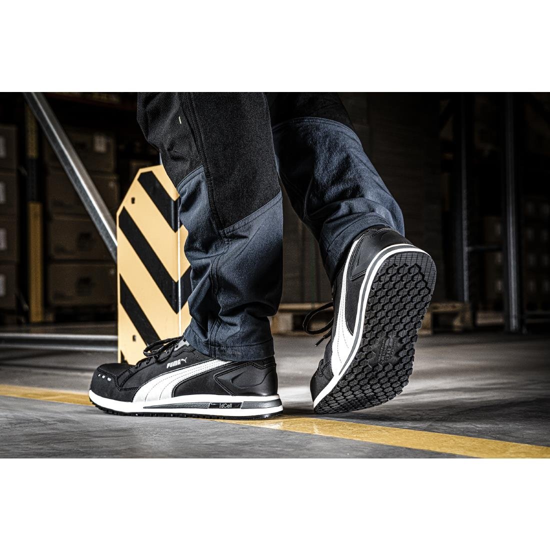 Puma Airtwist Safety Trainer Black & White 42