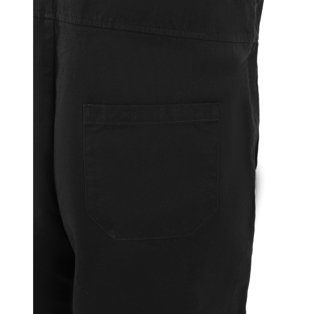 Southside Bib & Brace Cotton Canvas Dungarees Cotton Black XL