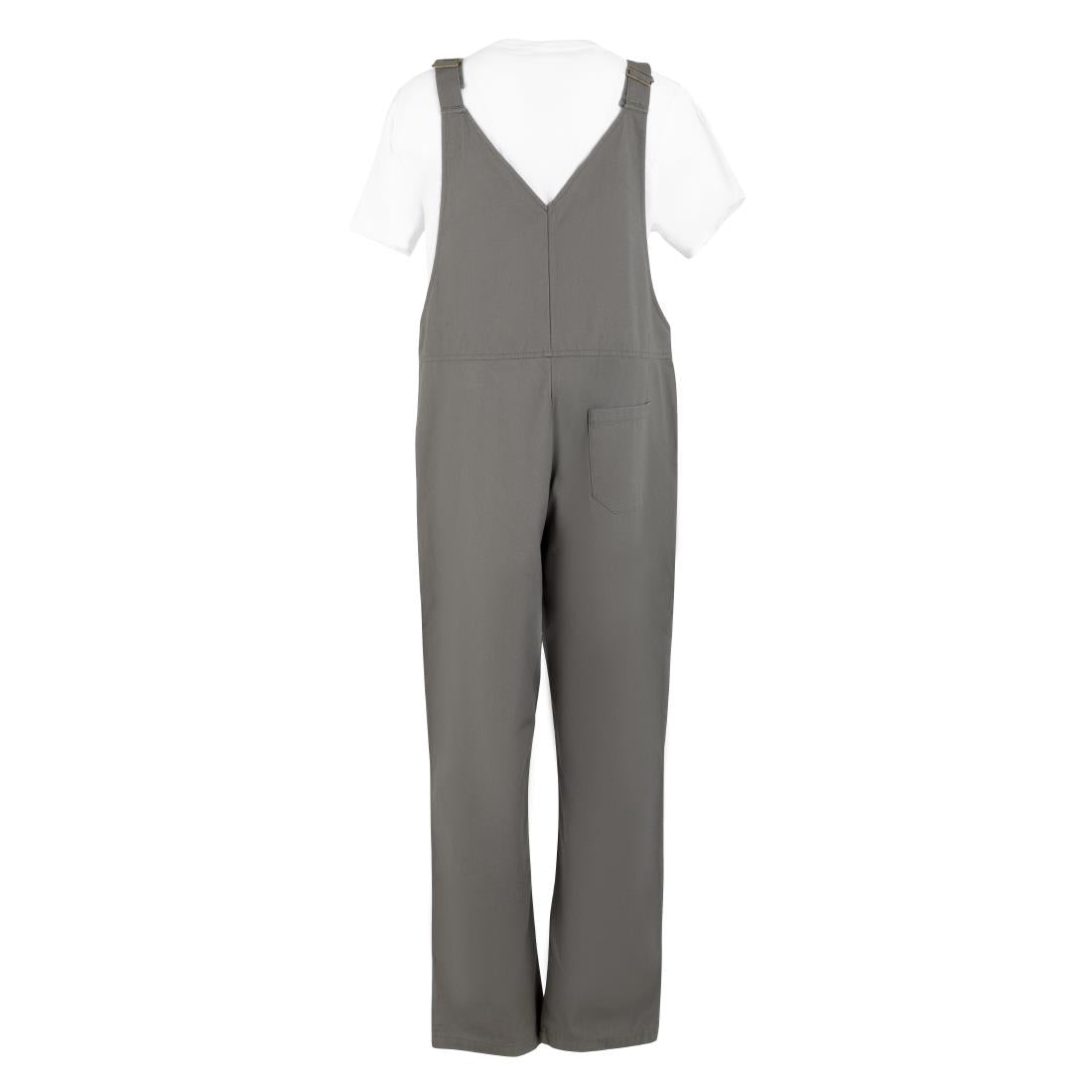 Southside Bib & Brace Cotton Canvas Dungarees Khaki Black L