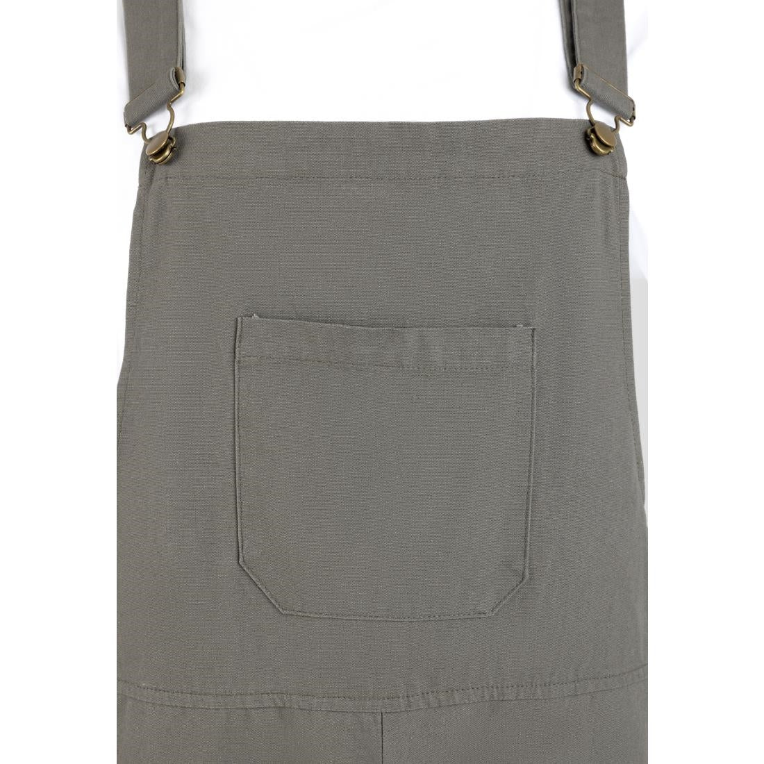 Southside Bib & Brace Cotton Canvas Dungarees Khaki Black L