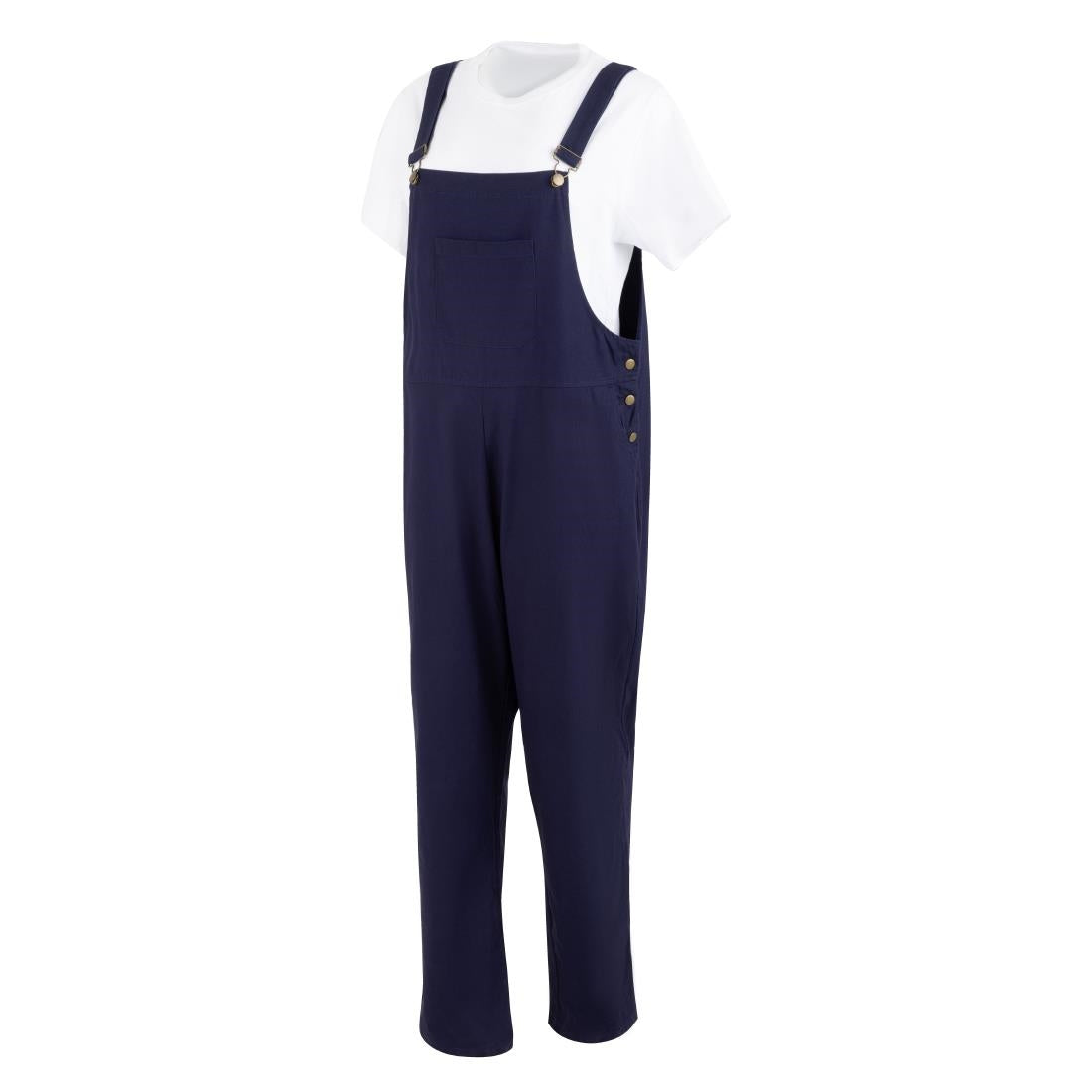 Southside Bib & Brace Cotton Canvas Dungarees Navy M
