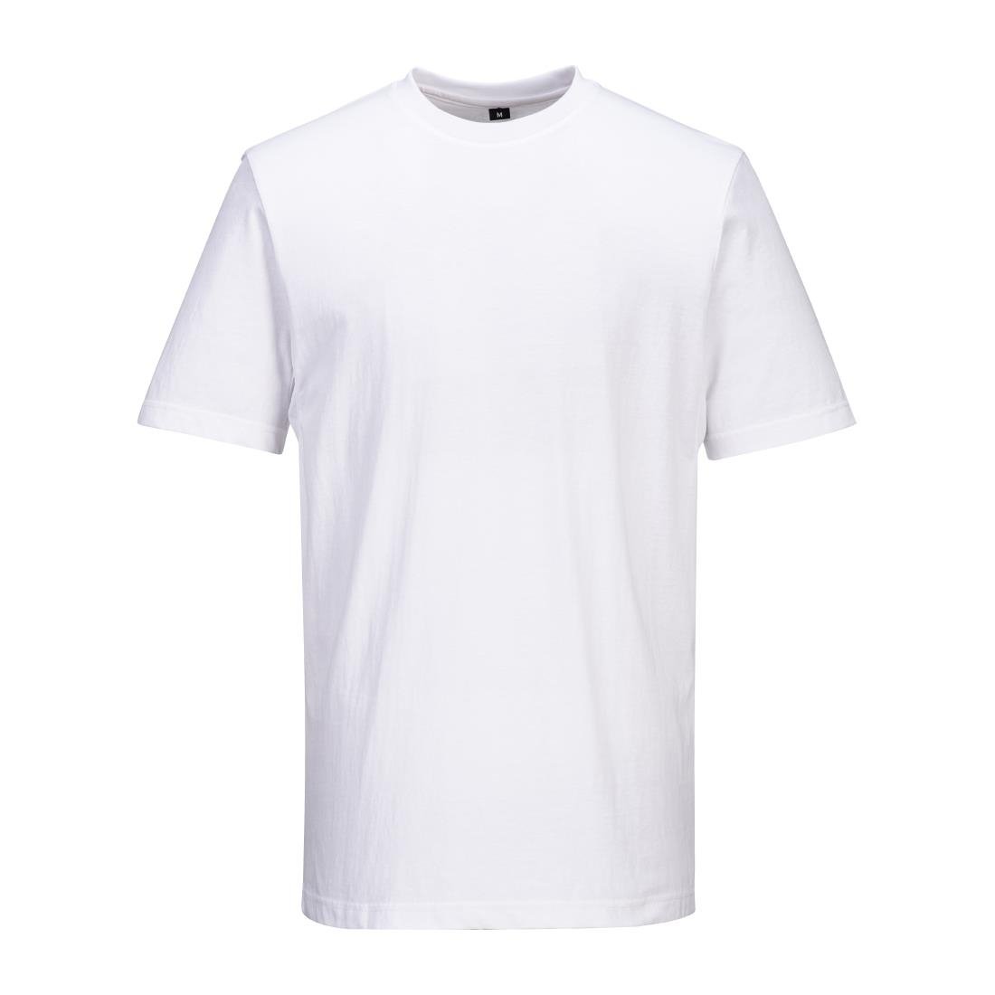 Portwest Chef T-Shirt Mesh White Size M