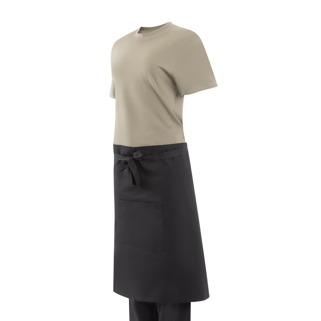 Southside Cotton Canvas Bistro Apron Black