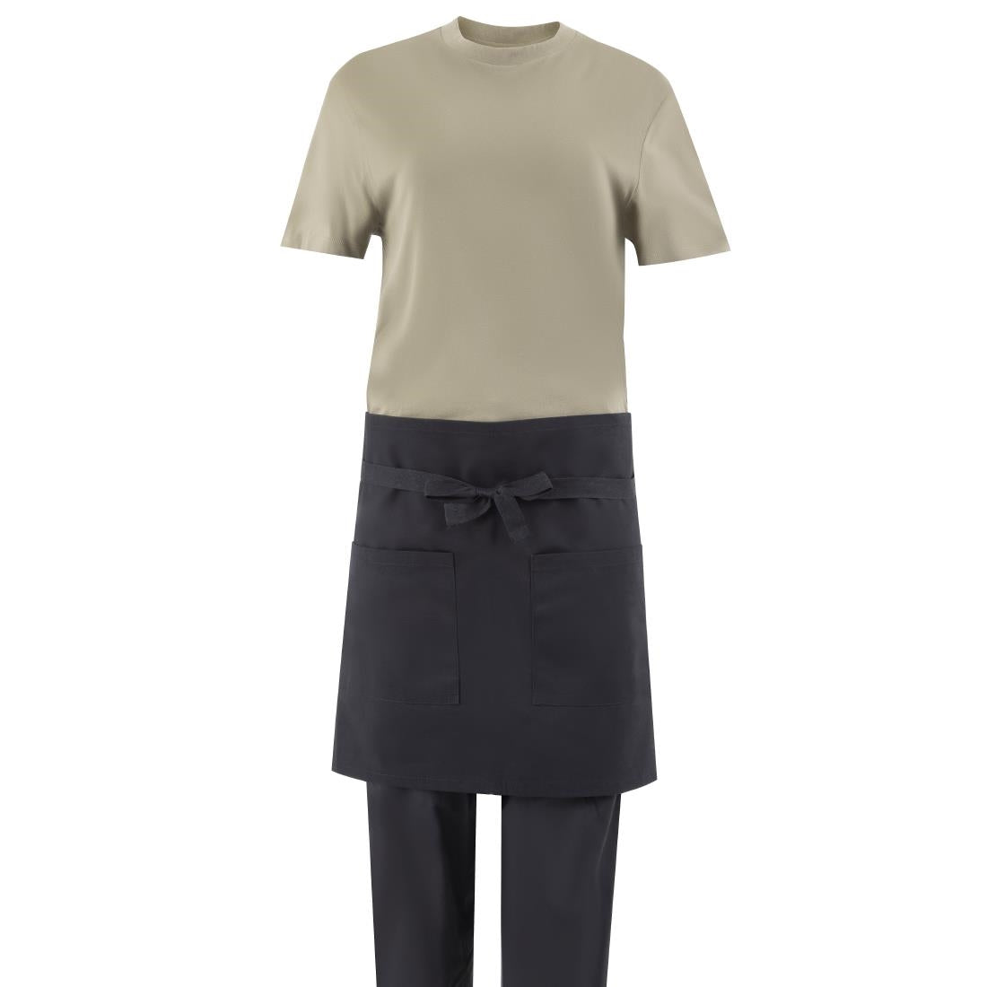 Southside Cotton Canvas Bistro Apron Black