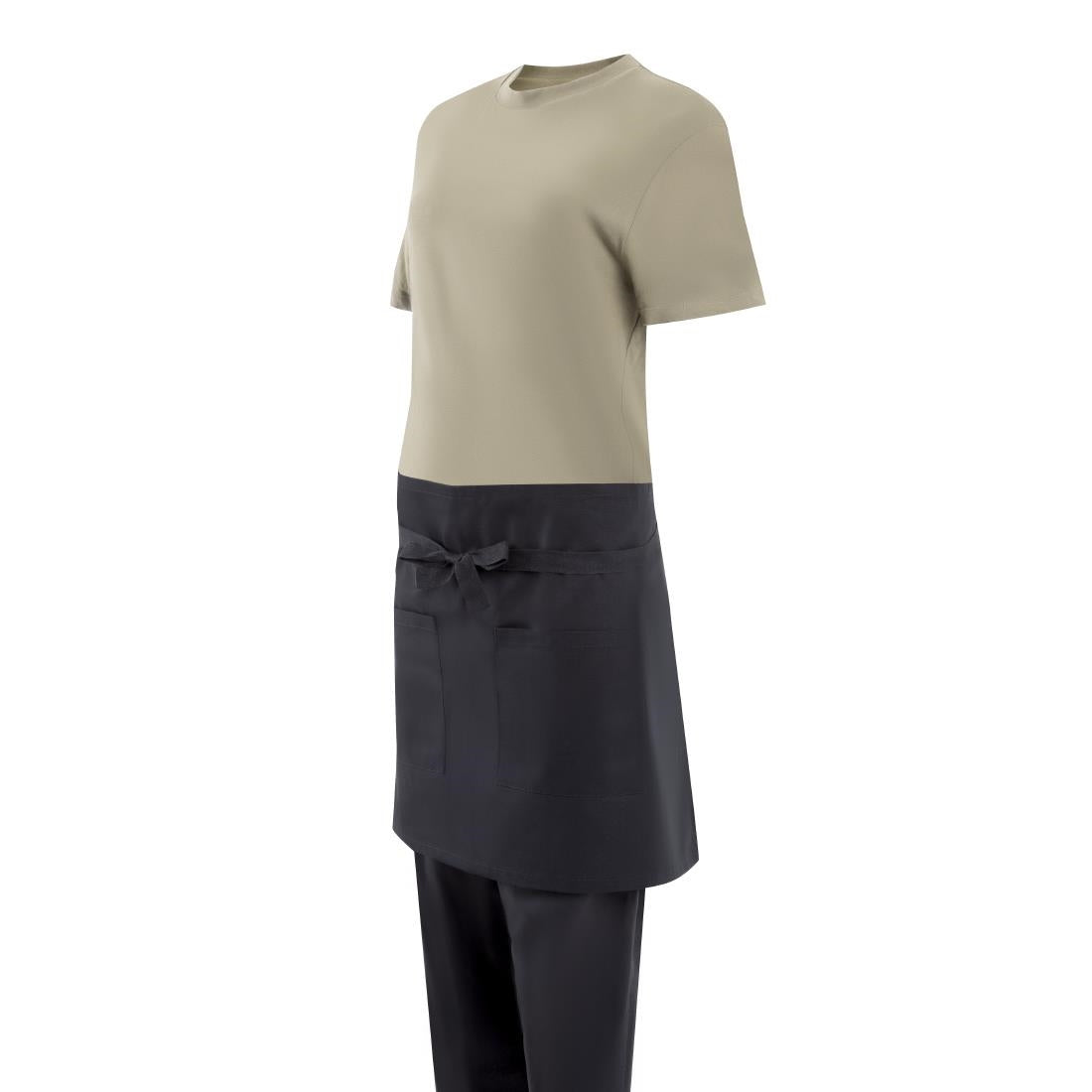 Southside Cotton Canvas Bistro Apron Black