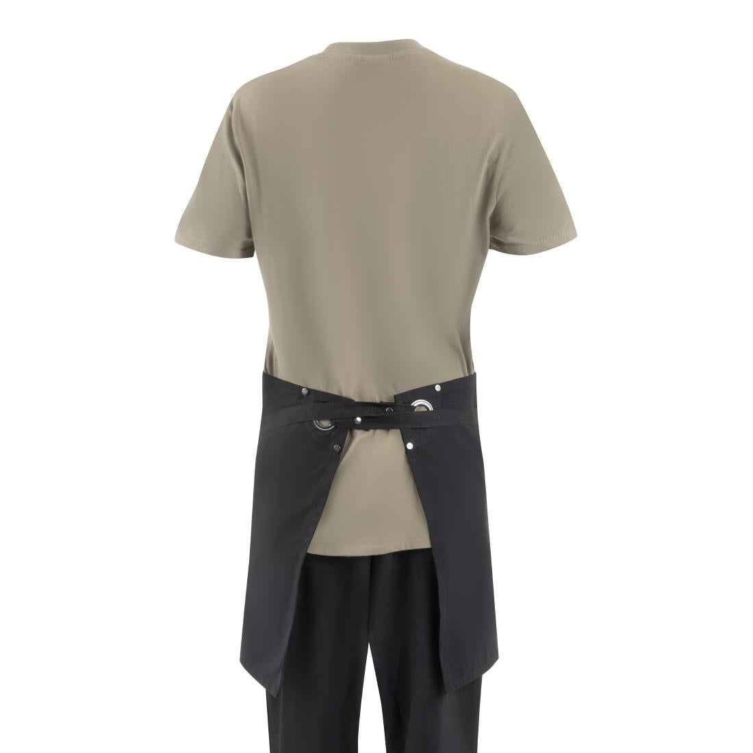 Southside Cotton Canvas Bistro Apron Black