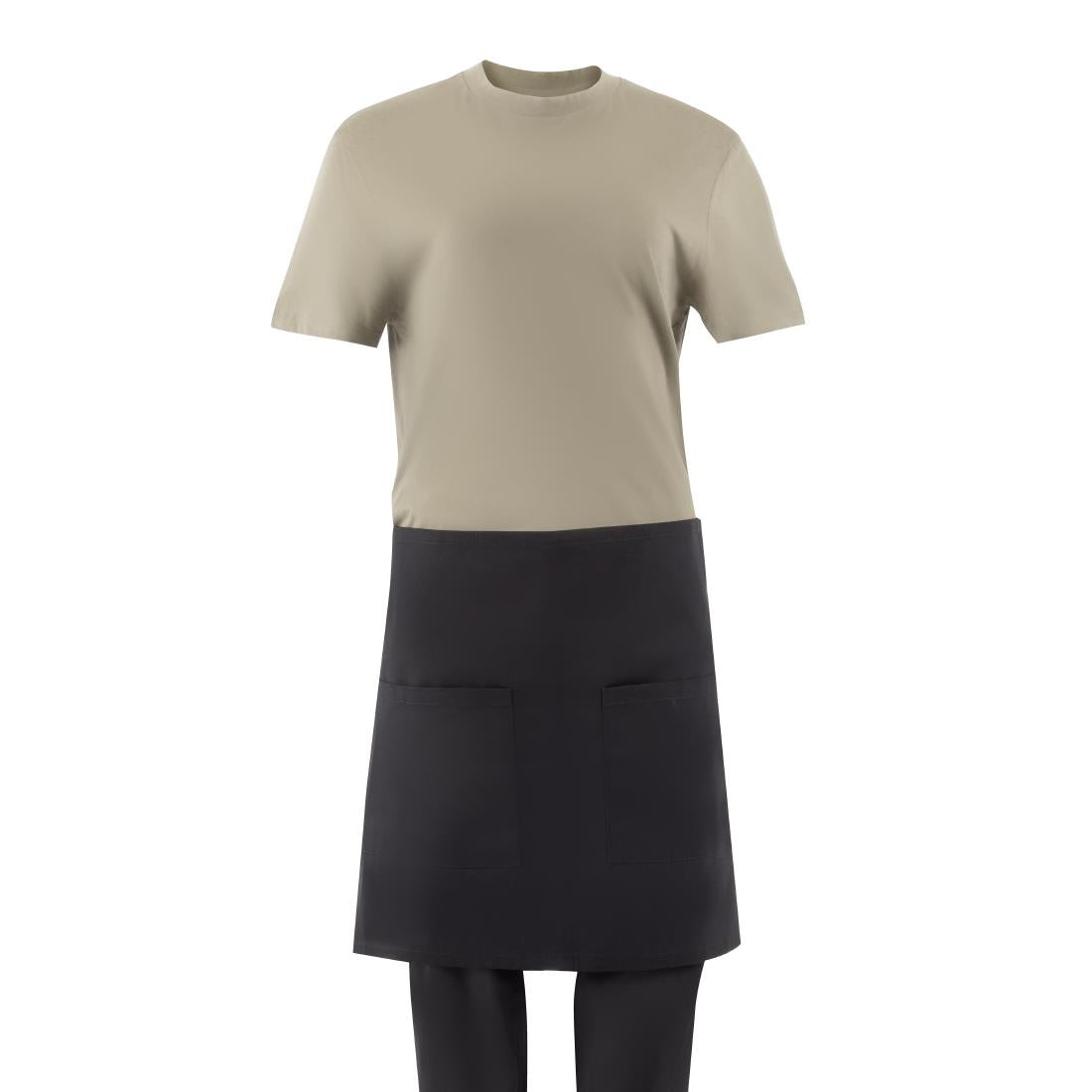 Southside Cotton Canvas Bistro Apron Black