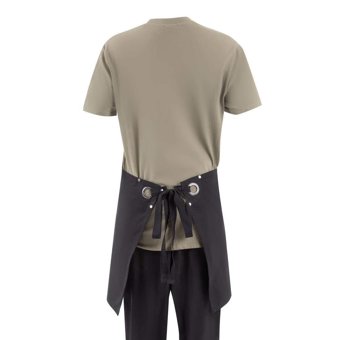Southside Cotton Canvas Bistro Apron Black