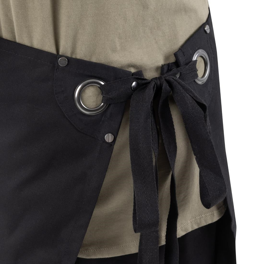 Southside Cotton Canvas Bistro Apron Black