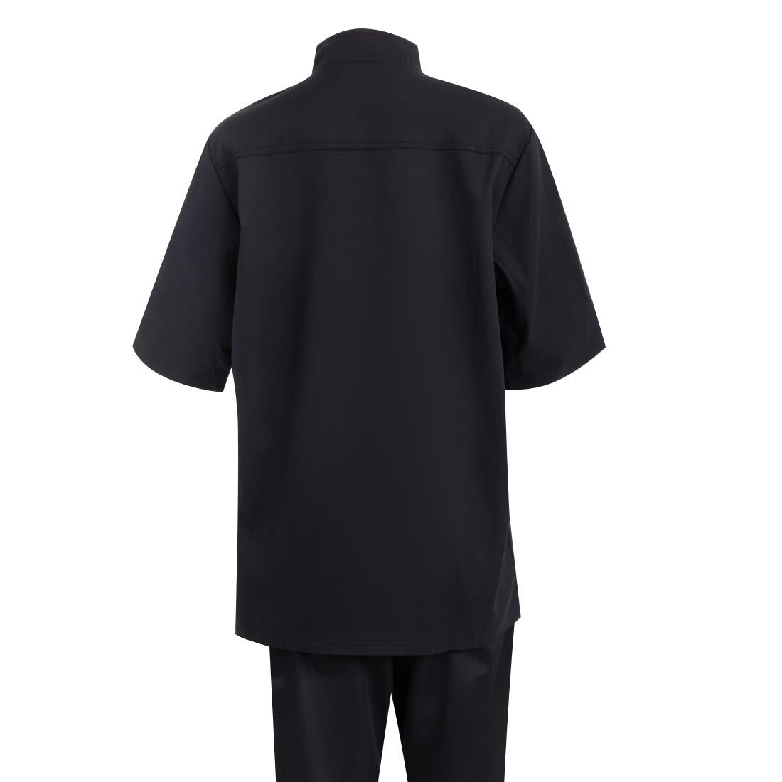 Southside Oakland Short Sleeve Chefs Jacket Black Size L