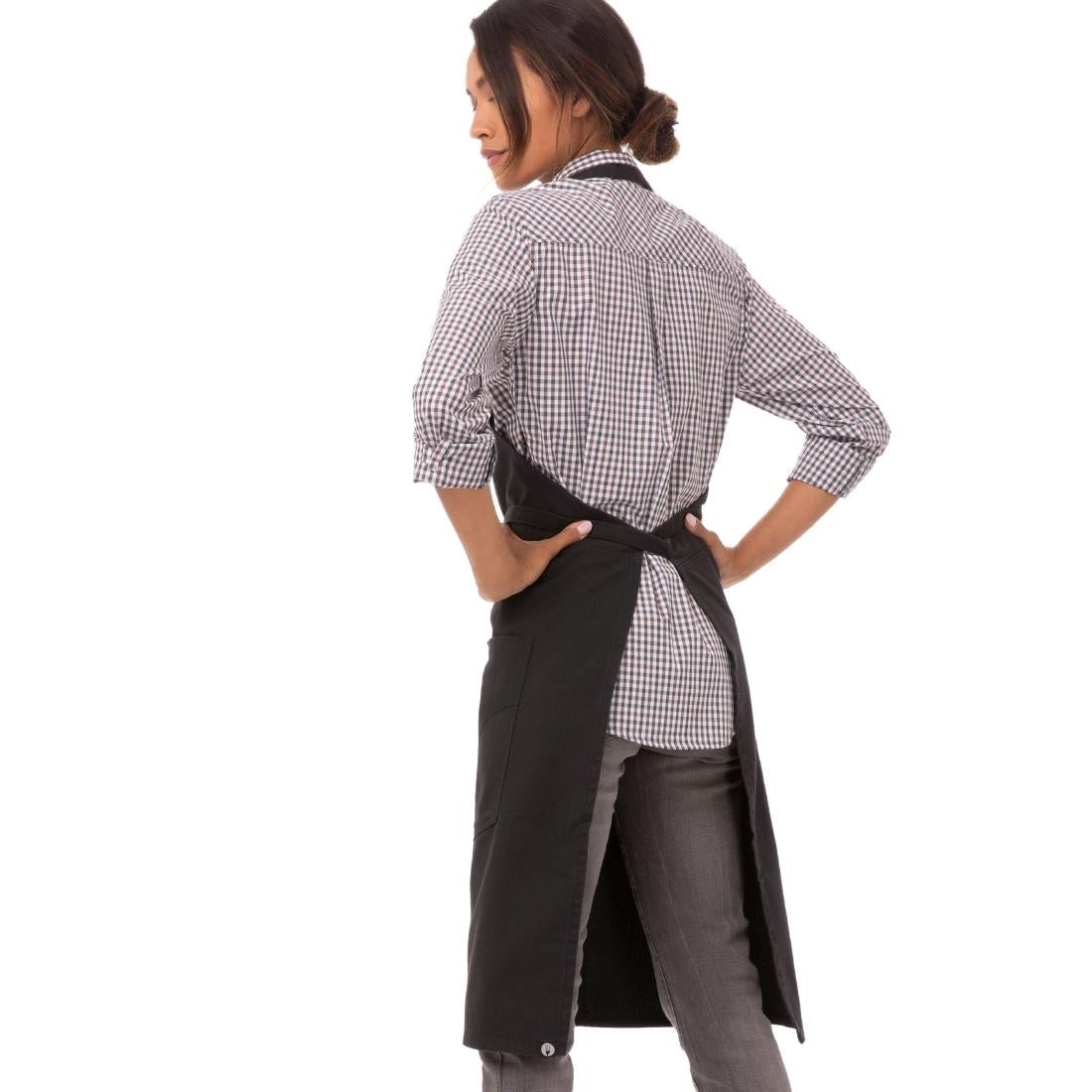 Chef Works Urban Rockford Bib Apron Steel Grey
