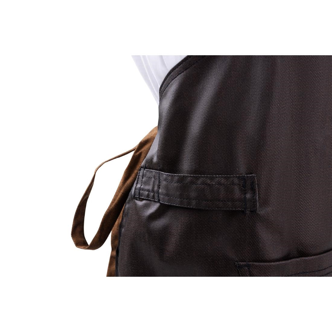Chef Works Urban Boulder Bib Apron Black/Brown