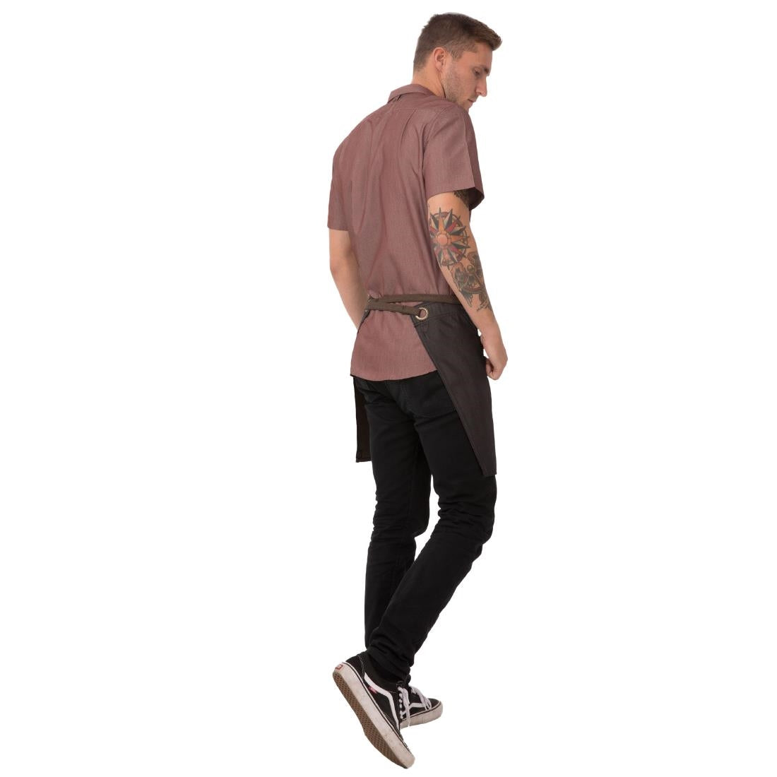 Chef Works Urban Boulder Half Bistro Apron Black/Brown