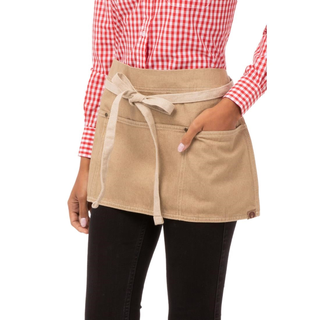 Chef Works Urban Austin Denim Waist Apron Natural