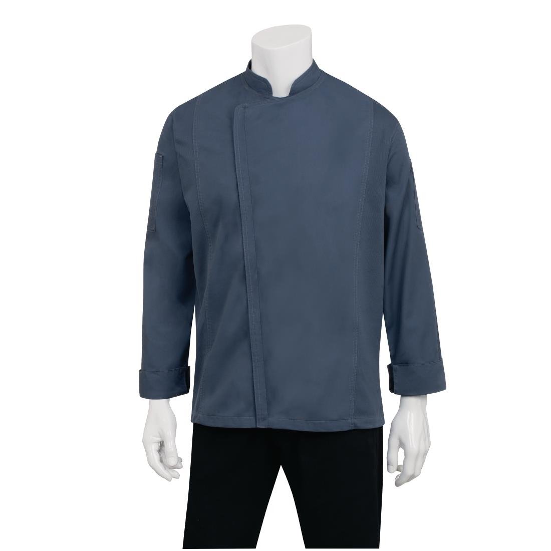 Chef Works Hartford Unisex Chef Jacket Blue 2XL