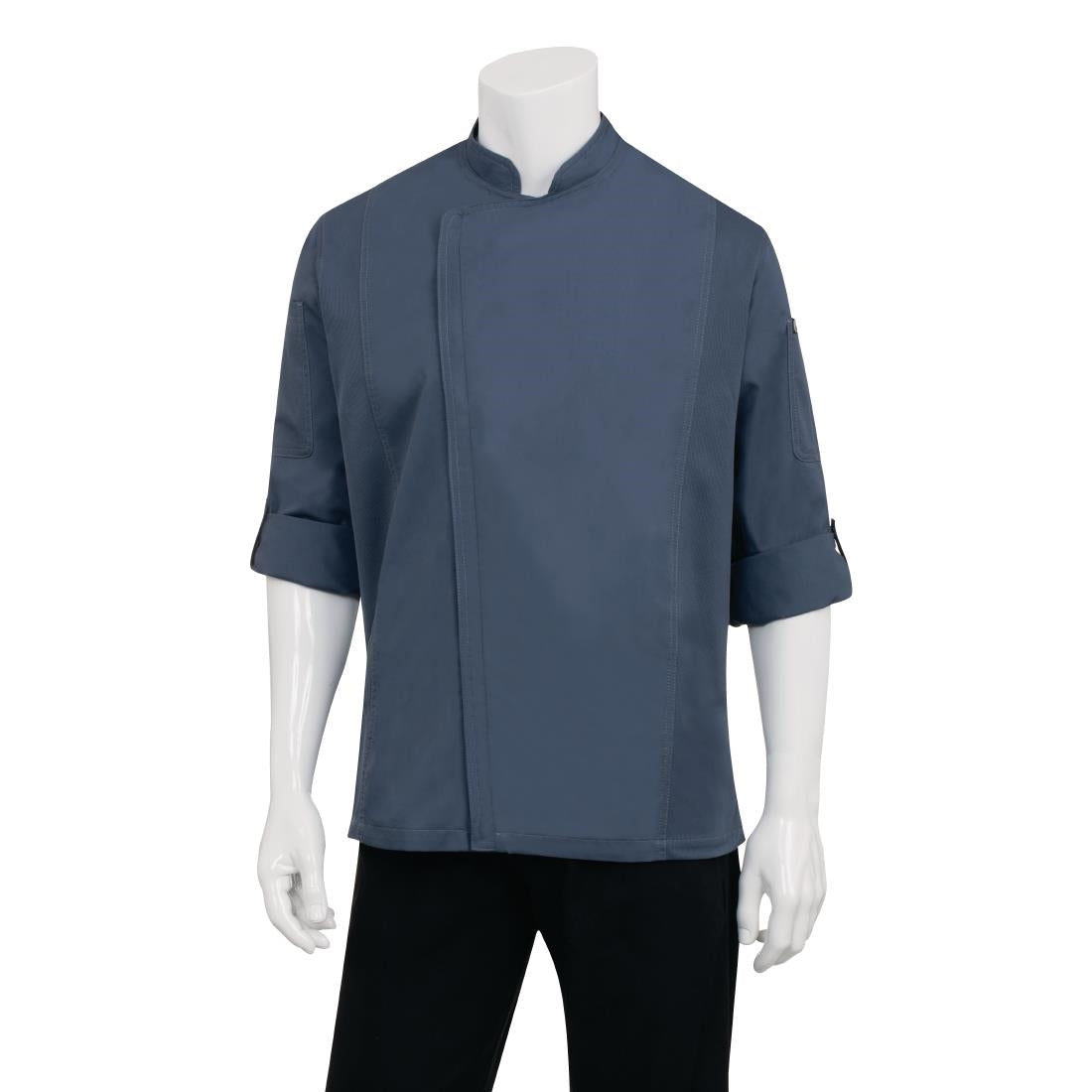 Chef Works Hartford Unisex Chef Jacket Blue S