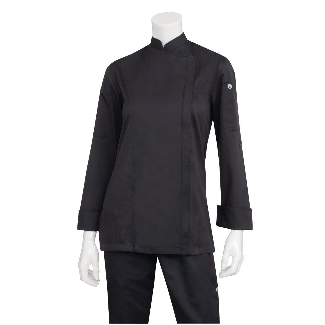 Chef Works Hartford Womens Chef Jacket Black M