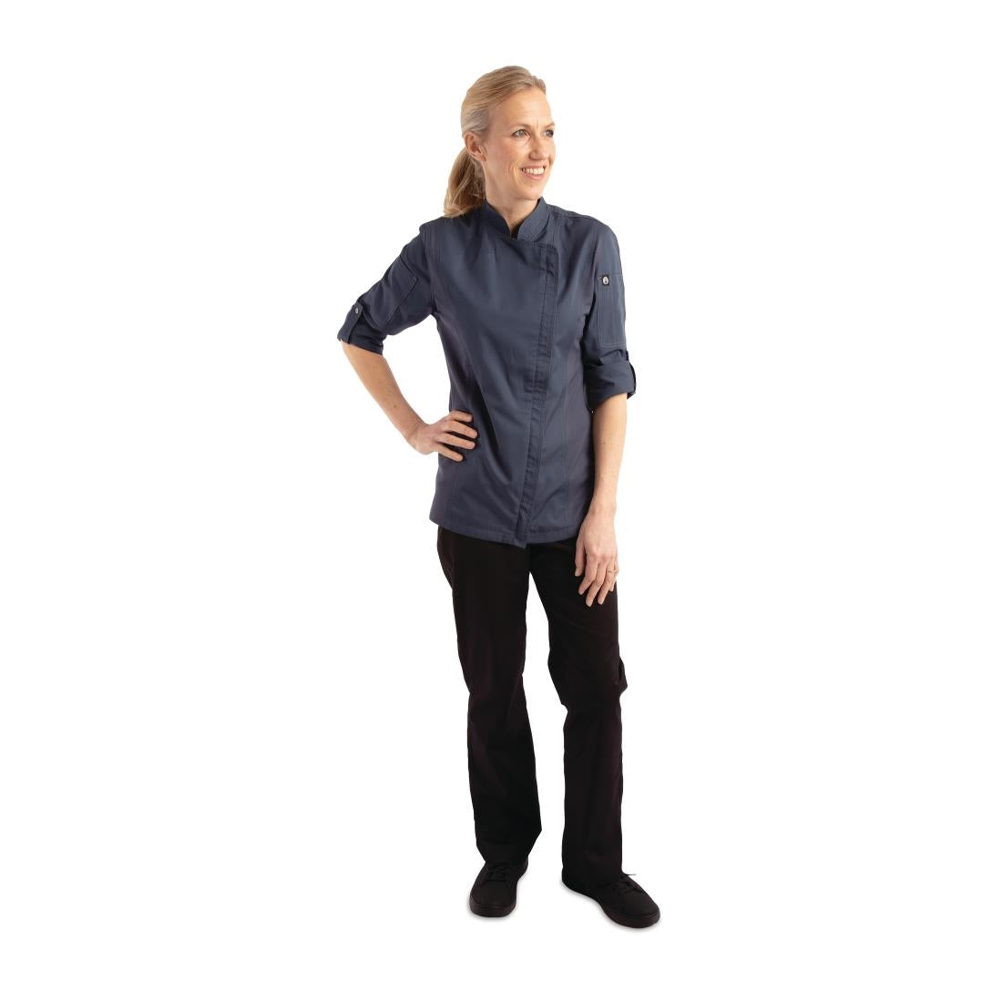 Chef Works Hartford Womens Chef Jacket Blue 2XL