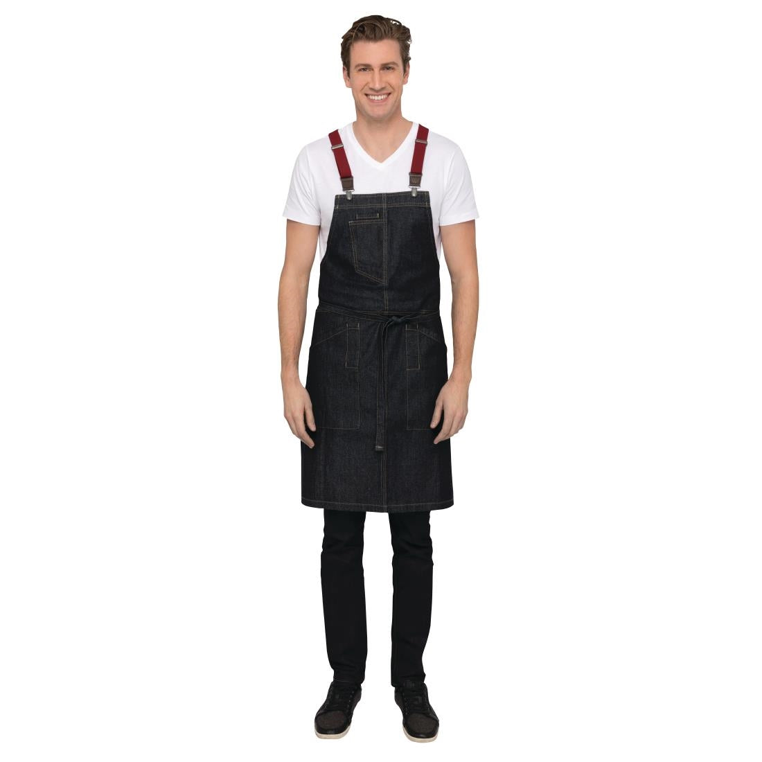 Chef Works Urban Berkeley Denim Bib Apron Indigo