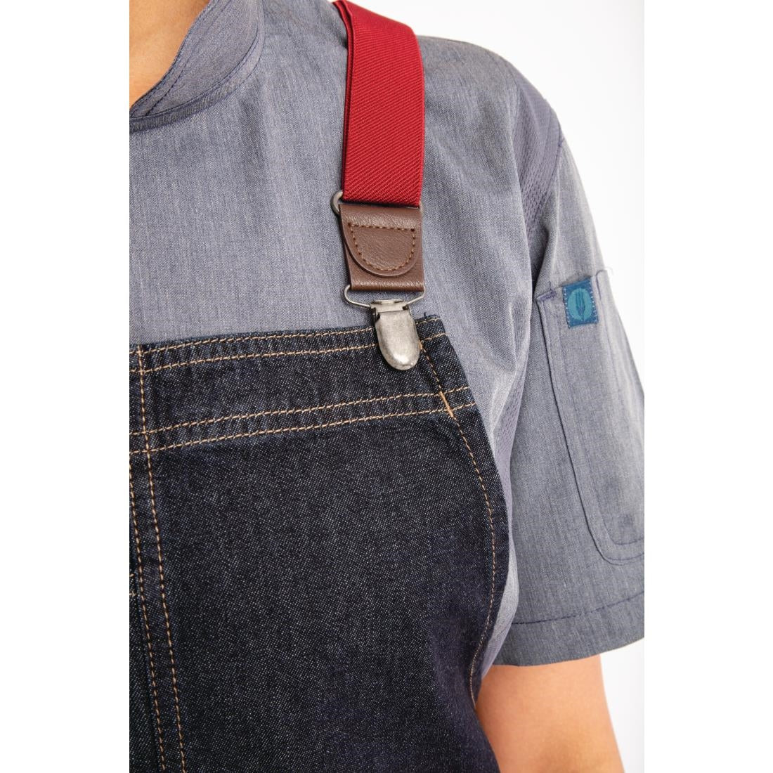 Chef Works Urban Berkeley Denim Bib Apron Indigo