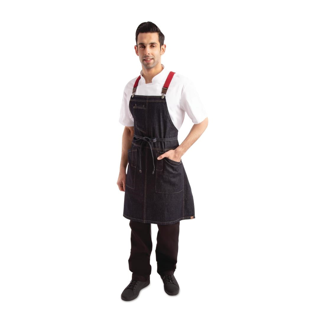 Chef Works Urban Berkeley Denim Bib Apron Indigo