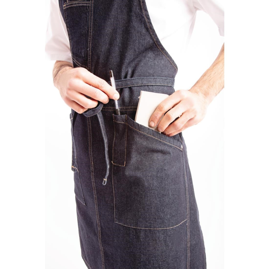 Chef Works Urban Berkeley Denim Bib Apron Indigo